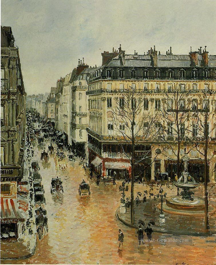 rue Saint Honore Nachmittag regen Wirkung 1897 Camille Pissarro Ölgemälde